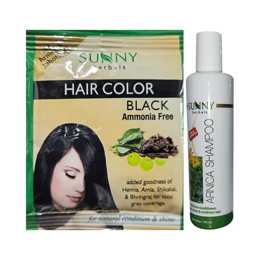 Sunny Herbals Arnica Shampoo With 10gm Hair Color Free