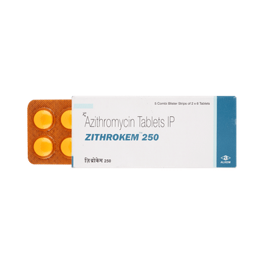 Zithrokem 250mg Tablet