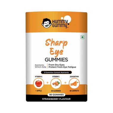 Hummy Gummy Sharp Eye Gummies (30 Each) Strawberry