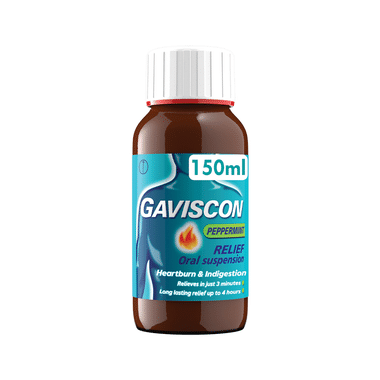 Gaviscon Oral Suspension | Relieves Heartburn & Indigestion | Flavour Peppermint