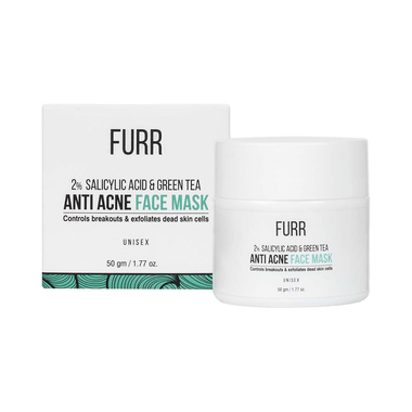 Furr 2% Salicylic Acid & Green Tea Anti Acne  Face Mask