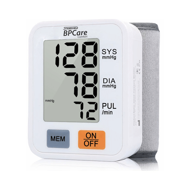 Standard BPCare Comfort Automatic Digital Wrist BP Monitor