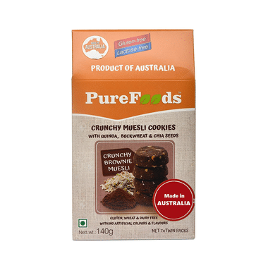 PureFoods Crunchy Muesli Cookie Brownie