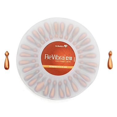 Revibra C10 Pure & Bioactive Vitamin C Cream, Reduces Melanin Production, Controls Photoaging