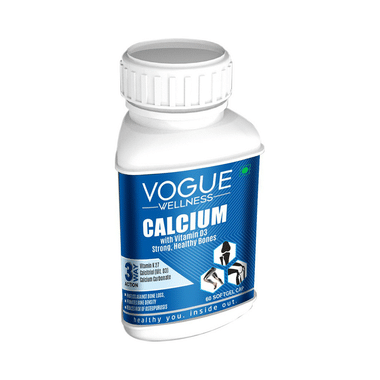 Vogue Wellness Calcium Softgel Cap (60 Each)