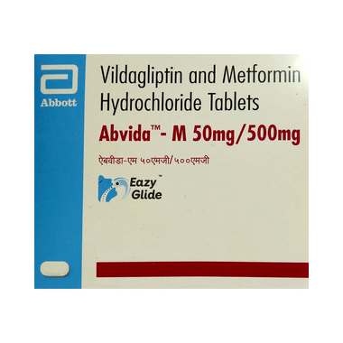 Abvida-M 50mg/500mg Eazy Glide Tablet
