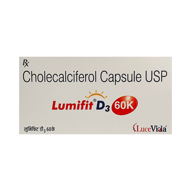 Lumifit D3 60K Capsule Soft Gelatin Capsule