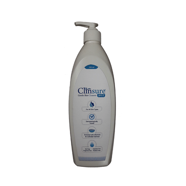 Clinsure Gentle Skin Cleanser With PH 5.5 | All Skin Types | Paraben & Sulphate-Free