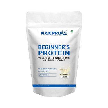 Nakpro Nutrition Beginner's Protein Whey Protein Concentrate (1kg Each) Milk Masala