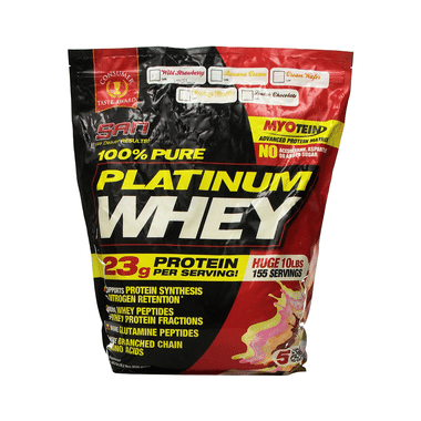SAN 100% Pure Platinum Whey Protein Powder Wild Strawberry