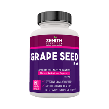 Zenith Nutrition Grape Seed Extract 500mg Capsule