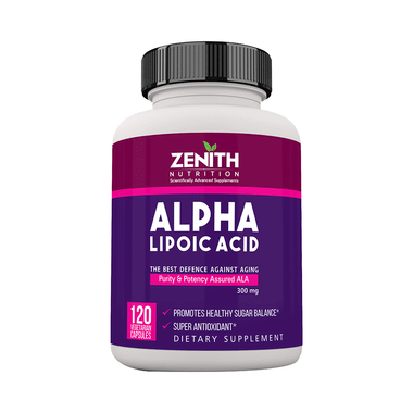 Zenith Nutrition Alpha Lipoic Acid  300mg Capsule