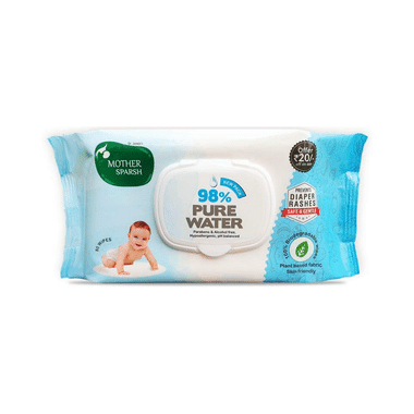 Mother Sparsh 98% Water Wipes | Plant Based (80 Pices Each)