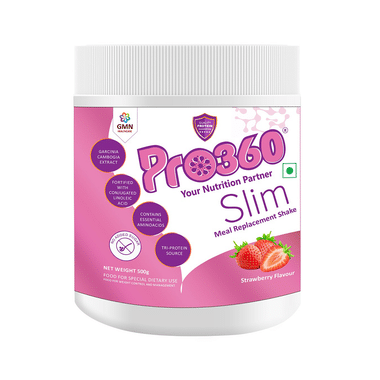 Pro360 Slim Protein With CLA & Garcinia For Nutrition | Sugar Free | Flavour Strawberry