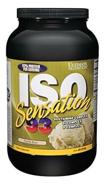 Ultimate Nutrition ISO Sensation 93 Whey Isolate Protein | Flavour Vanilla Bean Powder