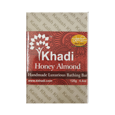 Khadi India Honey Almond Handmade Luxurious Bathing Bar