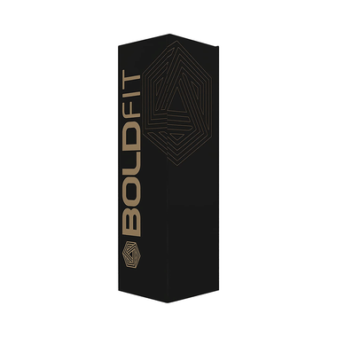 Boldfit Stainless Steel Water Bottle Black