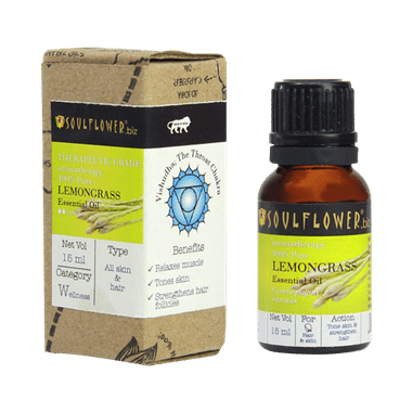 Soulflower Lemongrass Essential Oil