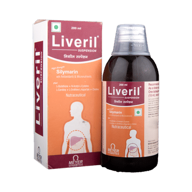 Liveril Silymarin Suspension With Antioxidants & Micronutrients | Gluten-Free