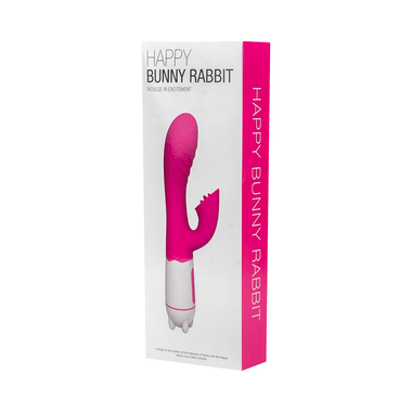 Gizmoswala Happy Bunny Rabbit Massager | Waterproof | Rechargeable | Electric Silicone With 7 Vibration Modes Pink