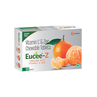 Eucee -Z  Vitamin C & Zinc Chewable Tablet Tangerine Sugar Free