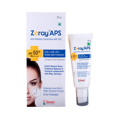 Zoray APS SPF 50+ Anti-Pollution Sunscreen With Tint PA++++ Gel