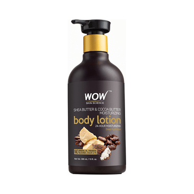 WOW Skin Science Shea Butter & Cocoa Butter Moisturizing Body Lotion