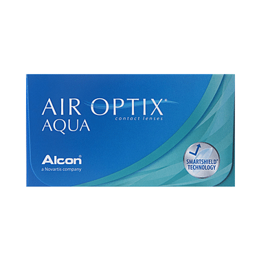 Alcon Air Optix Aqua Contact Lens Optical Power -2.5 Transparent Spherical
