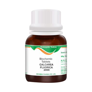 Bio India Calcarea Fluorica Biochemic Tablet 200X