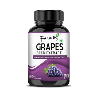 Farmity Grapes Seed Extract 500mg Capsule