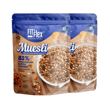 Fit & Flex Muesli Choco Almond Cookie Delight (210gm Each)