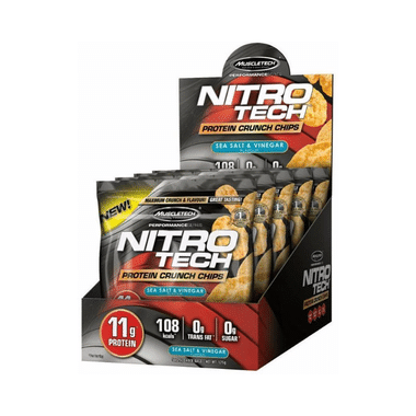 Muscletech Nitro Tech Protein Crunch Chips (25gm) Sea Salt & Vinegar