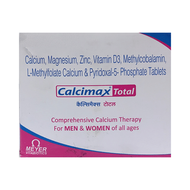 Calcimax Total Tablet For Comprehensive Calcium Therapy | For Men & Women Of All Ages