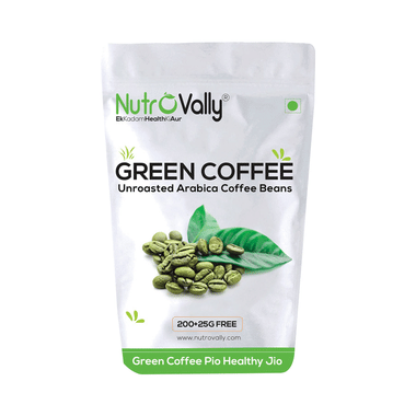 Nutrovally Unroasted Green Coffee Beans For Weight Management (225gm Each)