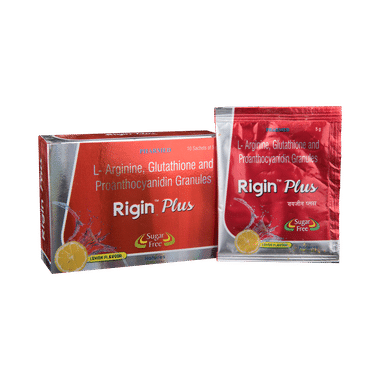 Rigin Plus Granules Sugar Free Granules Lemon