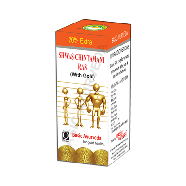Basic Ayurveda Shwas Chintamani Ras With Gold