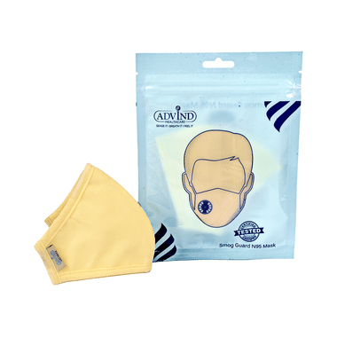 Advind Healthcare Smog Guard N95 Kids Mask without Valve Small 6-10 Years Beige