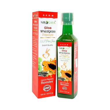 Nirogaya Giloe Wheatgrass Papaya Juice