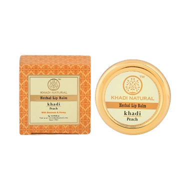 Khadi Naturals Herbal Lip Balm Peach