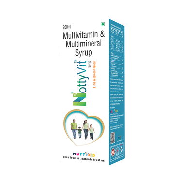 NottyVit Multivitamin & Multimineral Lime-Lemon Syrup