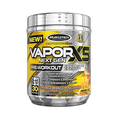 Muscletech Performance Series Vapor X5 Next Gen Pre-Workout Powder Orange Mango Pineapple