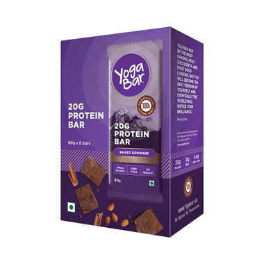 Yoga Bar 20gm Protein Bar For Nutrition | Flavour Chocolate Brownie