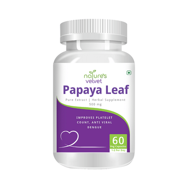 Nature's Velvet Papaya Leaf Extract 500mg Capsule