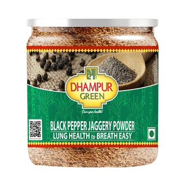 Dhampur Green Black Pepper Jaggery Natural Sweetener | Non-GMO & Gluten Free | Powder