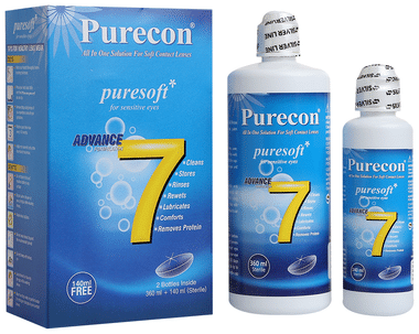 Purecon Combo Pack of Puresoft Multi-Purpose Soft Contact Lens Solution