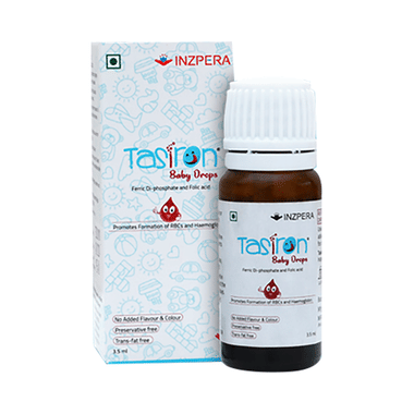 Tasiron Baby Drops With Ferric Di-Phosphate & Folic Acid For RBC & Haemoglobin Formation