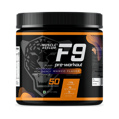 Muscle Asylum F9 Pre-Workout Mango