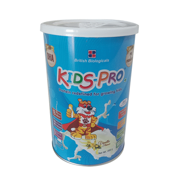 Kids-Pro Protein With DHA, Pre & Probiotics | For Growing Children | Flavour Vanilla Powder