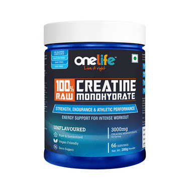 OneLife 100% Raw Creatine Monohydrate Unflavoured