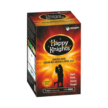 Bioqem Pharma Happy Knights For Men | For Vigour, Vitality, Stamina & Strength